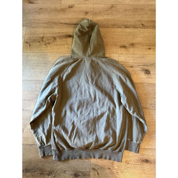 Gymshark Fitness Mens Green Pullover Athletic Hooded Sweatshirt Size Large - Picture 2 of 3